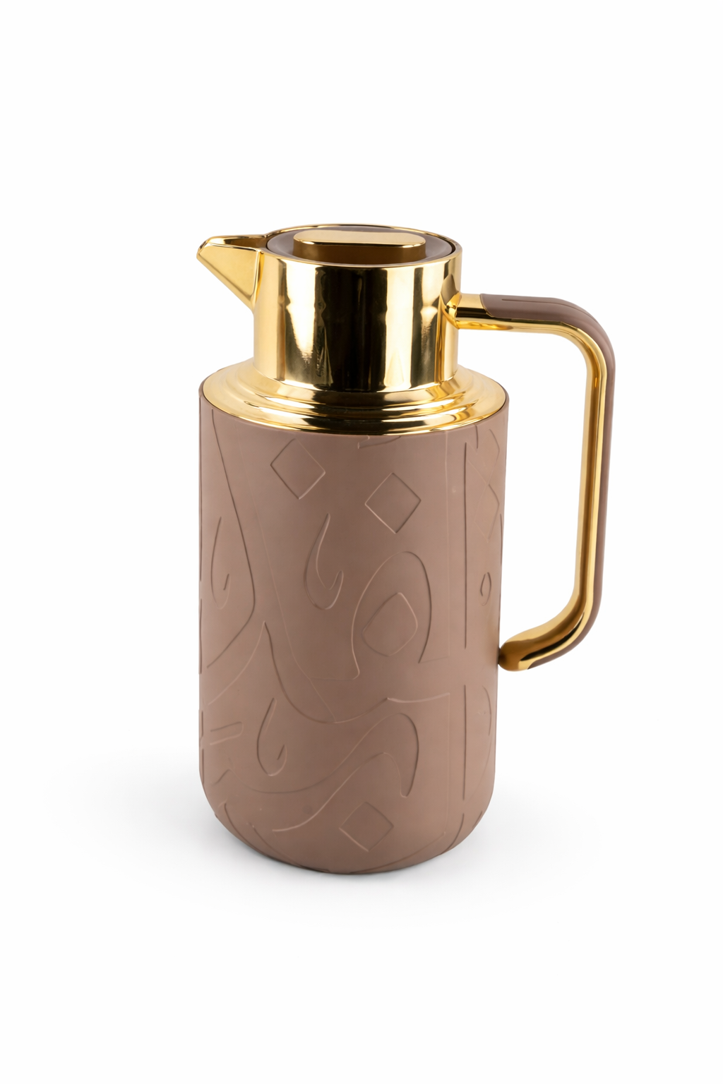 Vacuum Flask – Sand & Gold Edition (1L)