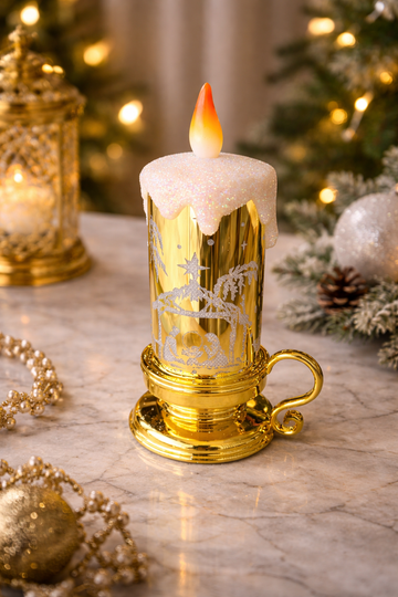 Luxe LED Candle Lamp – Christmas Edition