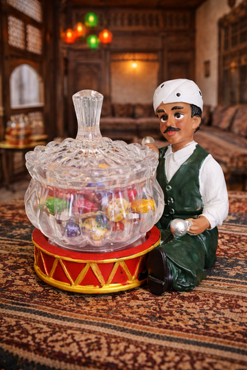 Traditional Drummer Candy Jar Holder – Mini Heritage Decor