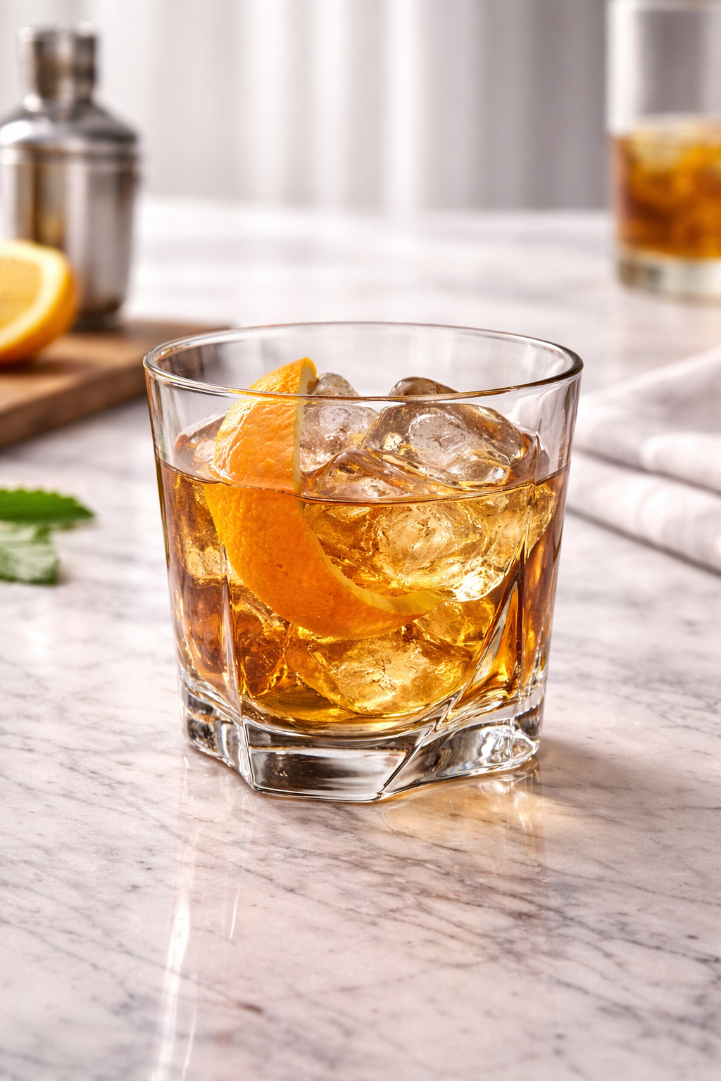 Luna Crystal Tumbler – Faceted Base (Set of 6)