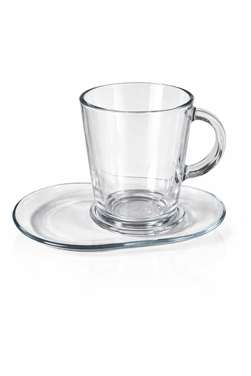 Tribeca Glass Mug Set – Classic Clear (4 Pieces) set of 2