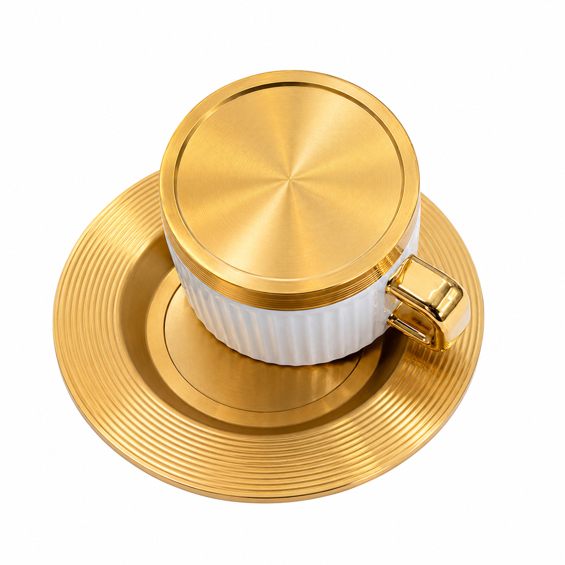 Pre-order Arriving July 2026 - Aureon Turkish Coffee Cup Set – Ivory & Gold