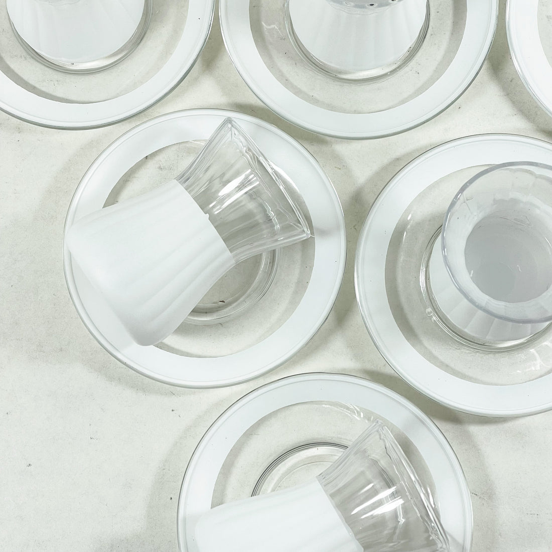 KANZ Istikan – Frosted Stripe Glass (6 pcs)