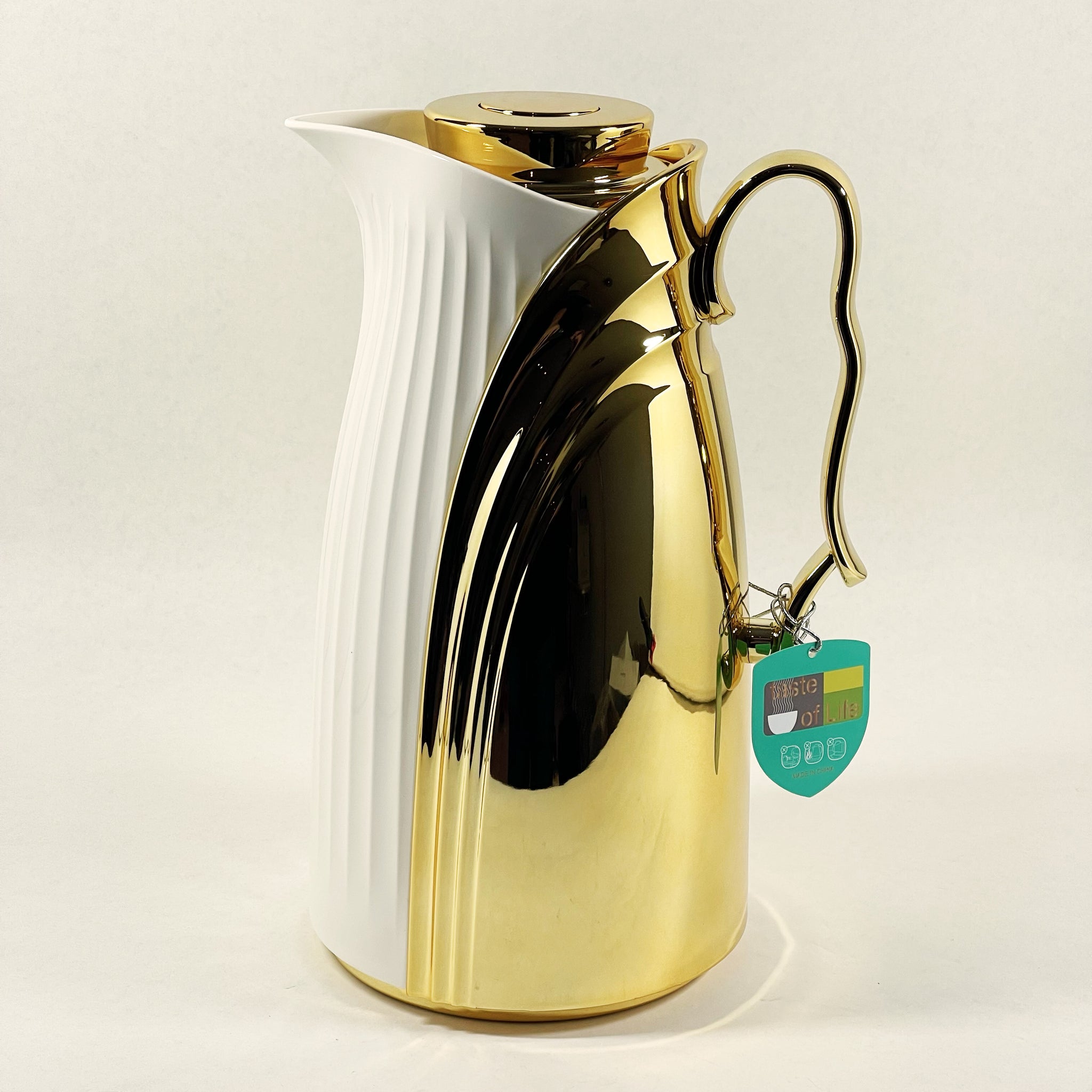 Kanz – Royal Arch Flask (White & Gold, 1L)