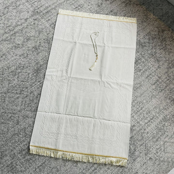KANZ Velvet Gift Prayer Set – Embossed Kaaba & Masjid Collection