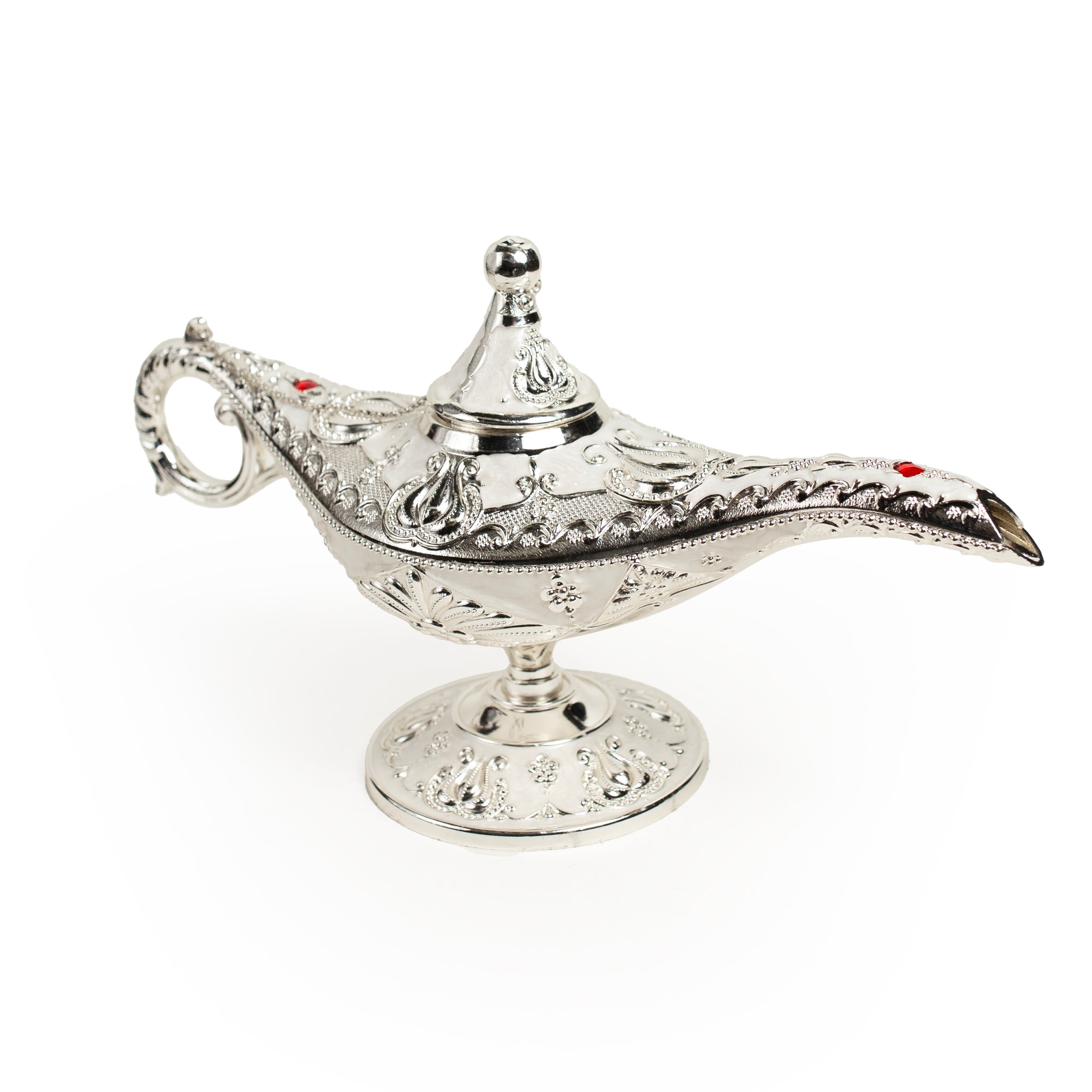 Oriental Silver Genie Lamp – Decorative Collectible