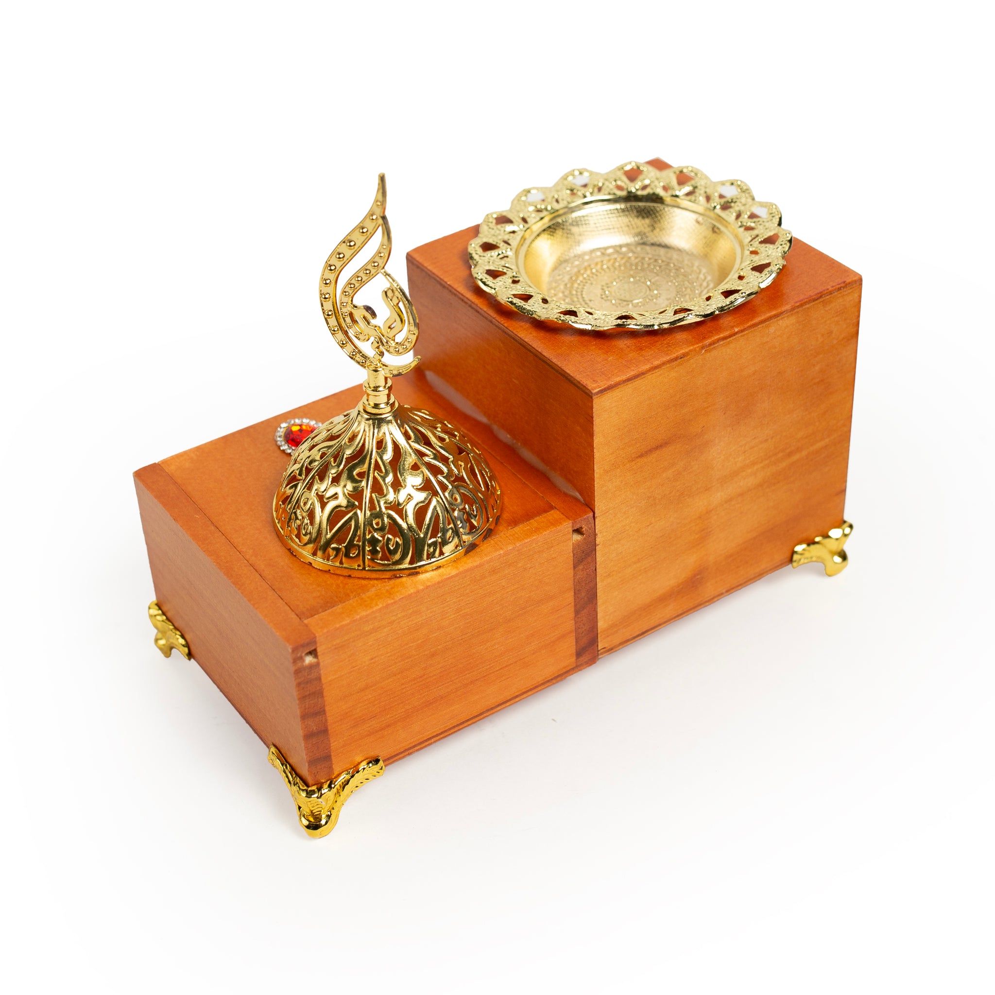 Amberwood Bakhoor Box Burner – Dual Chamber Edition