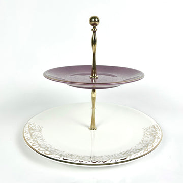 Joud 2 Tier Serving Stand (Purple)