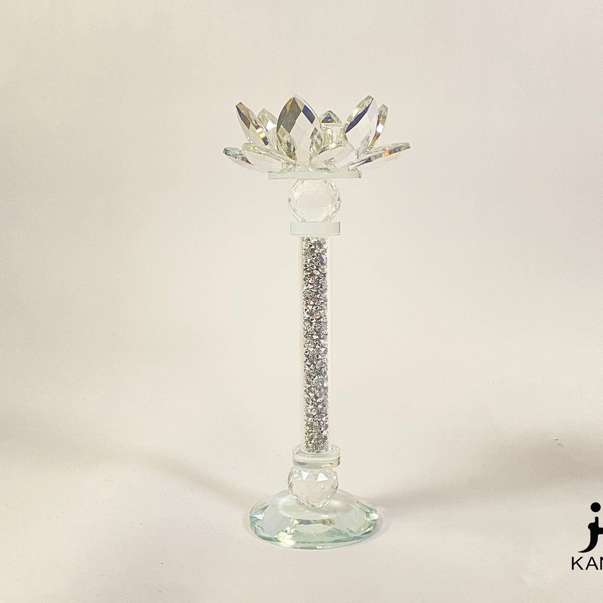 Celestial Crystal Candle Holder – 25cm Elegant Sparkling Design